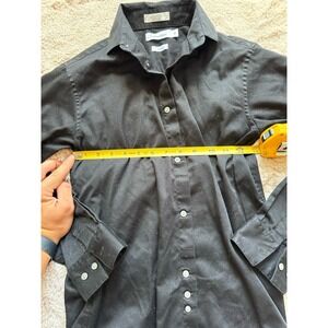 Boys Size 14 CK Collared Dress Shirt - Black